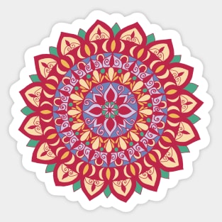 Flower Mandala Viva Magenta Sticker